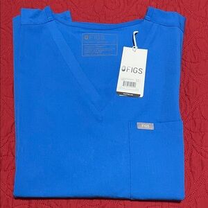 Figs Royal Blue Catarina Top XL NWT